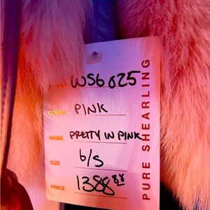 Gorgeous pink shearling COAT!